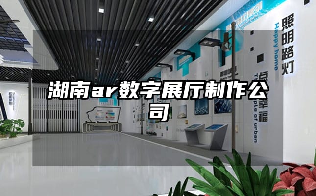 湖南ar數(shù)字展廳制作公司