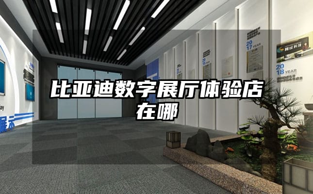 比亞迪數(shù)字展廳體驗店在哪