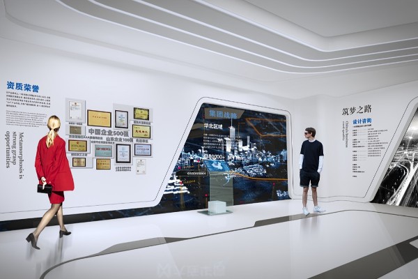 石膏開采展廳展示墻設(shè)計(jì)裝修