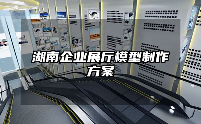 湖南企業(yè)展廳模型制作方案