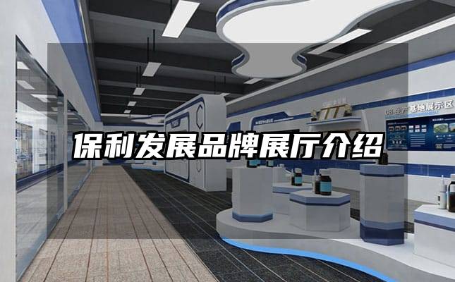保利發(fā)展品牌展廳介紹