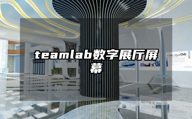teamlab數(shù)字展廳屏幕