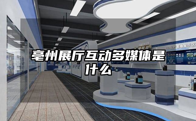 亳州展廳互動多媒體是什么