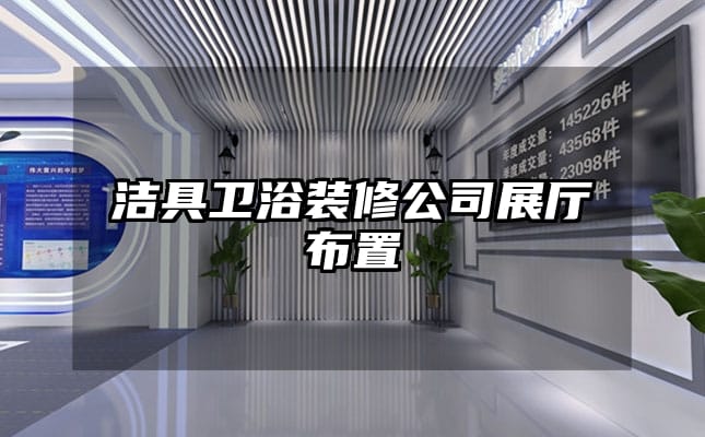 潔具衛(wèi)浴裝修公司展廳布置
