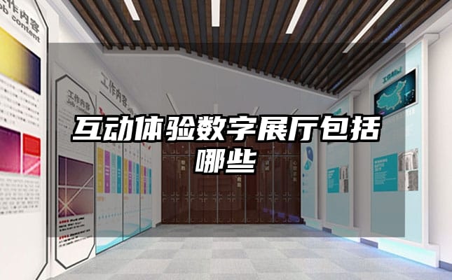 互動(dòng)體驗(yàn)數(shù)字展廳包括哪些