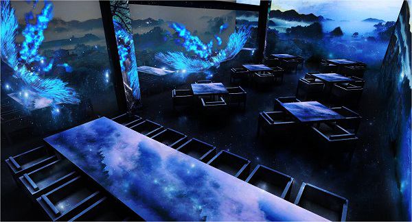 沉浸式光影餐廳-互動(dòng)全息投影餐廳